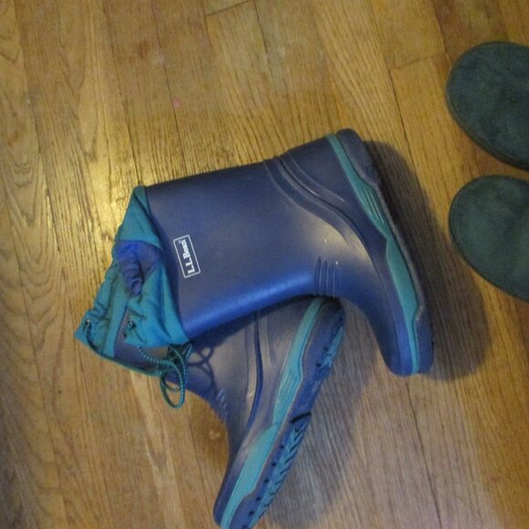 l.l. bean kids snow boots with fleece linings sz l - Picture 3 of 4